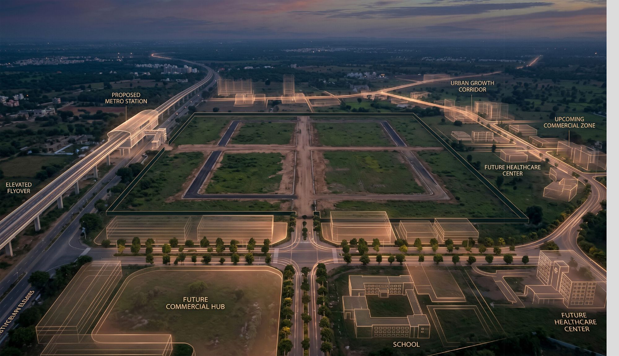 Future growth corridor around ARE Reserve